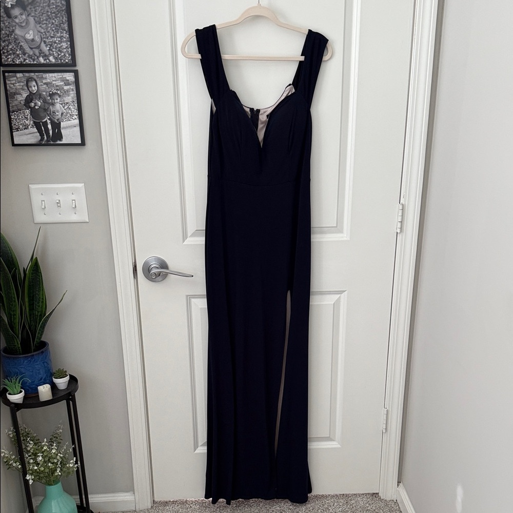 City Studio Navy Blue Evening Gown – Formal Prom, Bridesmaid, or Ball Dress